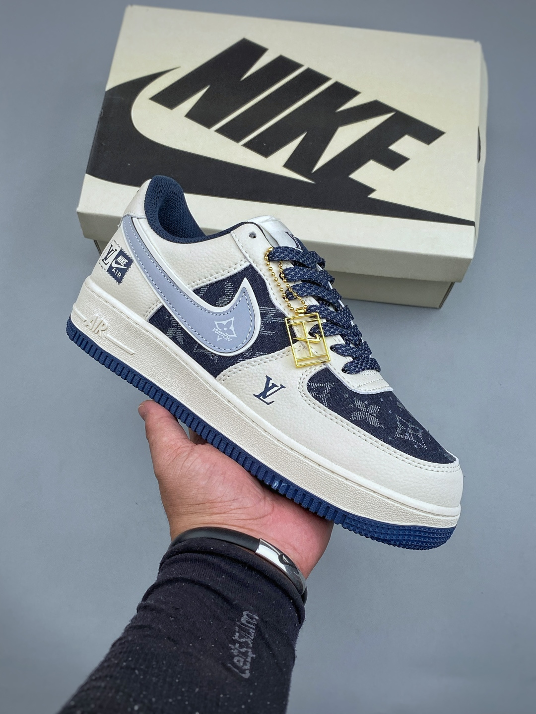 Nike Air Force 1 Low x LV Men & Women Flat Sole Board Sports Casual Sneakers