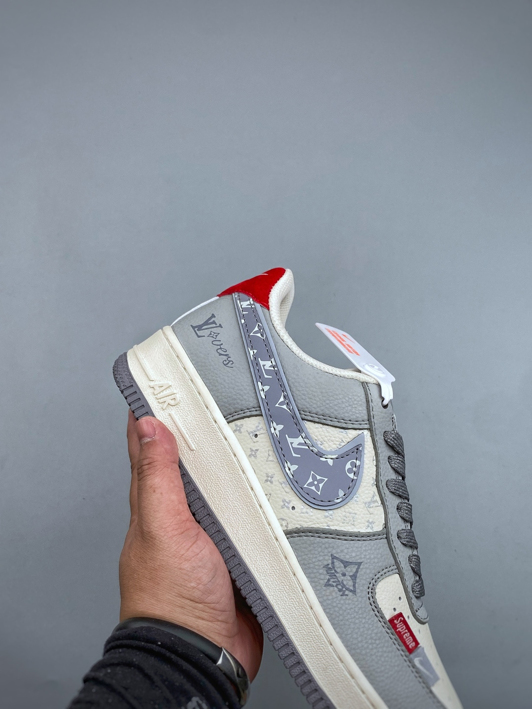 Nike Air Force 1 Low x LV x Supreme Men & Women Flat Sole Board Sports Casual Sneakers