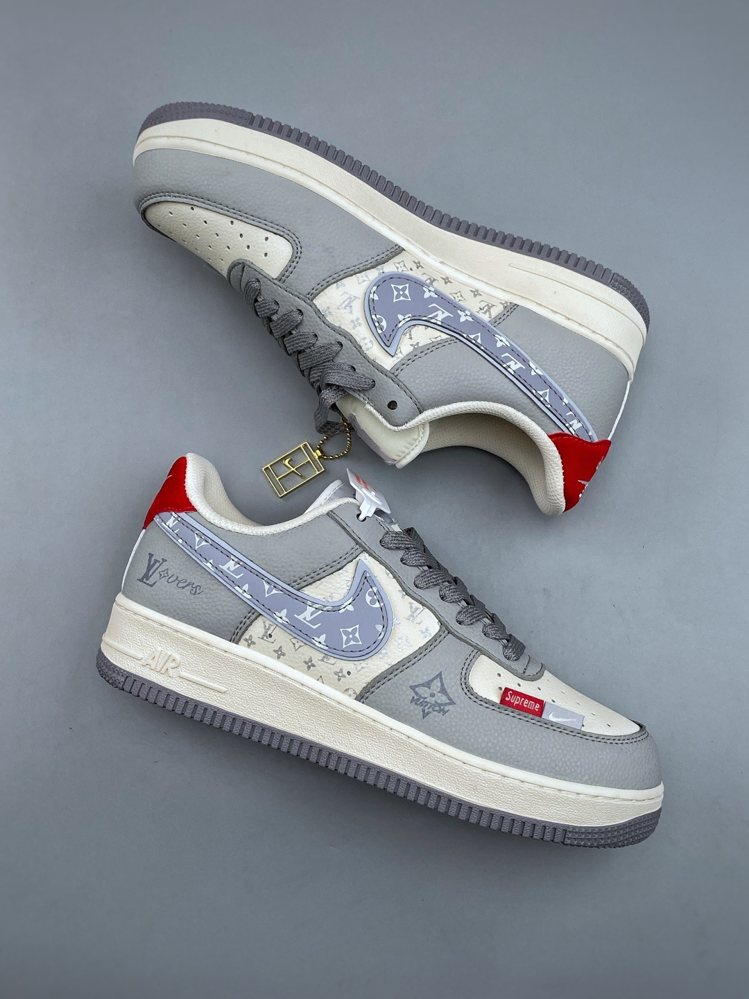 Nike Air Force 1 Low x LV x Supreme Men & Women Flat Sole Board Sports Casual Sneakers